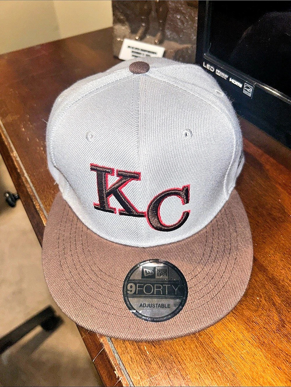 New Era Kansas City Chiefs New Era 9FIFTY Snapback Hat Snapback Gray & Brown
